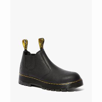 Dr Martens Rivet Steel Toe - Cierne Chelsea Cizmy Damske, D372SK